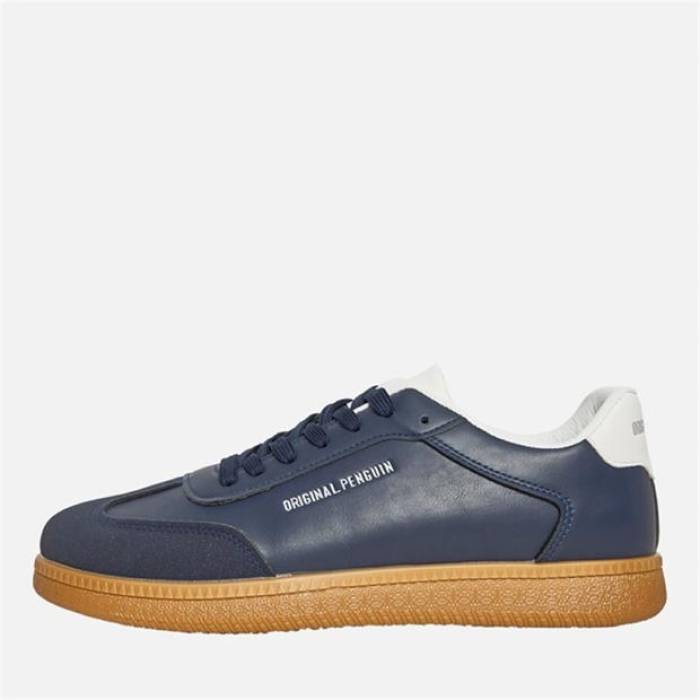 Penguin 【 Salsa Court Trainers Men Navy / Gum 】 厚地の外套 シューズ スニーカー メンズ 紺色 米国海軍