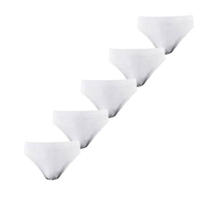 Donnay 【 Essential Mens 5-Pack Briefs Unisex White 】 メンズ 5個入 ユニ一発やる 白いこと 白いこと