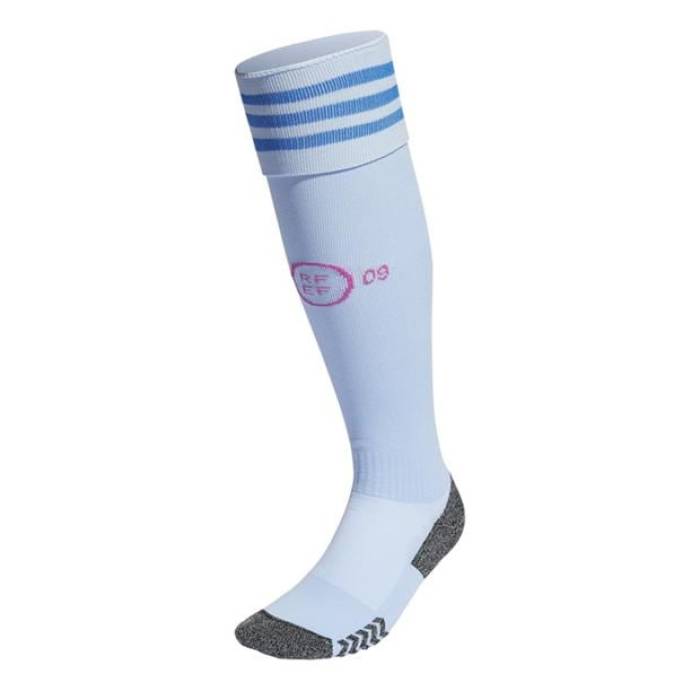 アディダス Adidas 【 Spain Away Socks 2022 Kids Glow Blue 】 靴下・ソックス お坊っちゃん キッズ 青碧 青碧