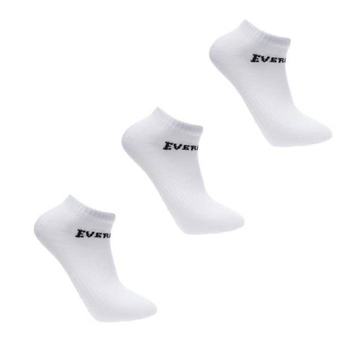 Everlast 【 3 Pack Trainer Socks Junior Kids White 】 トレーナー ソックス・靴下 ジュニア キッズ 白色 ホワイト|スニケス