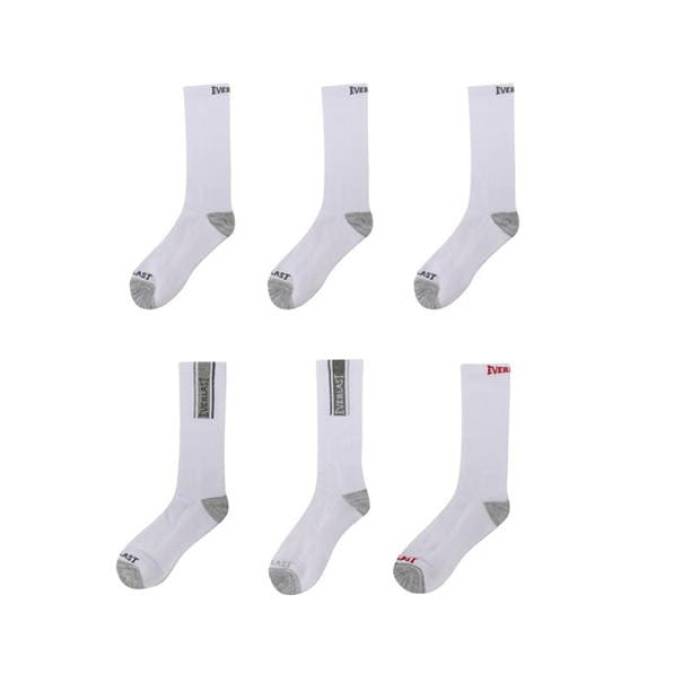 Everlast 【 6Pk Crew Sock Mens Men White Hung 】 クルー メンズ メンズ 白色 ホワイト｜スニケス