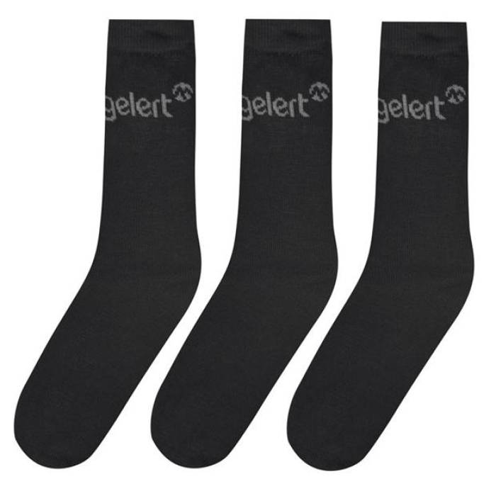 Gelert 【 3 Pk Thermal Socks Mens Size 7-11 Men Black 】 ソックス・靴下 メンズ メンズ 黒色 ブラック｜スニケス