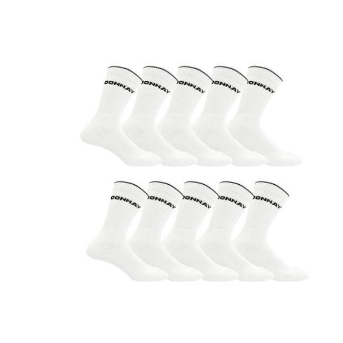 Donnay 【 Crew 10 Pack Sports Socks Lddies Women White 】 クルー ソックス・靴下 レディース 白色 ホワイト