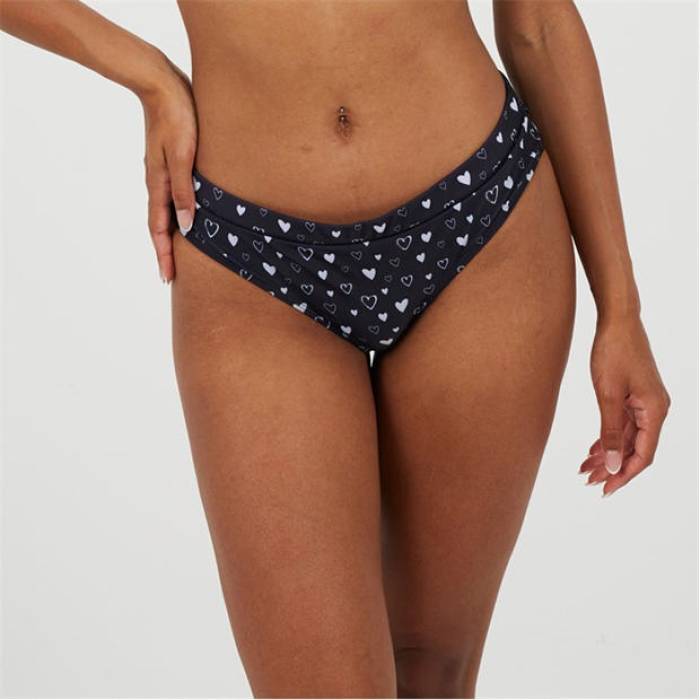 ブレイブソウル Brave Soul 【 Hip Bik Btms Ld99 Women Black/White 】 レディース 黒色 ブラック 白色 ホワイト