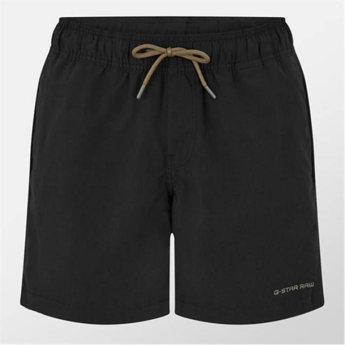 G Star 【 Dirik Solid Swimshort Men Dk Black 】 ソリッド メンズ 黒色 ブラック｜スニケス