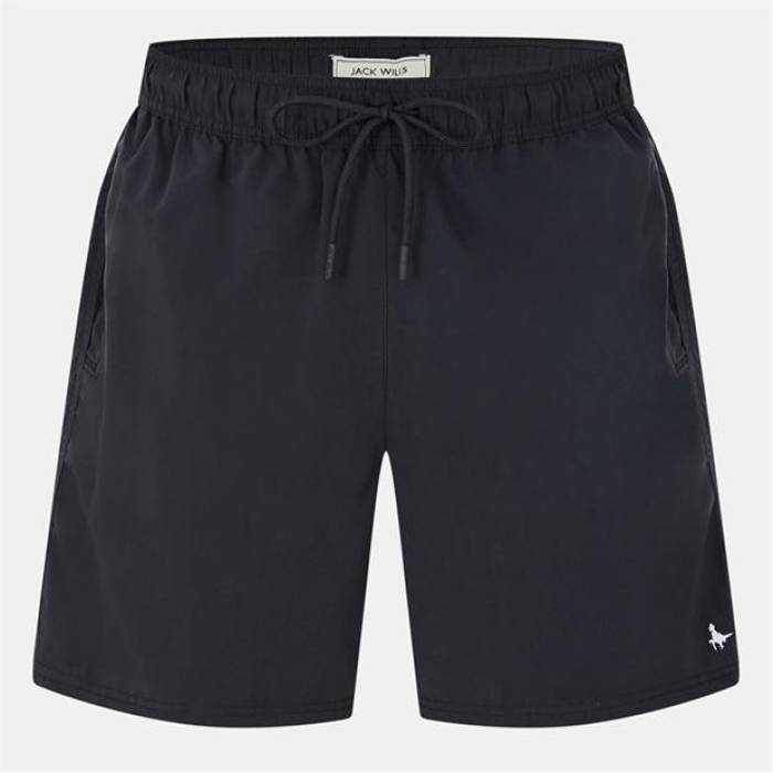ジャック ウィルス Jack Wills 【 Mid-Length Swim Shorts Mens Men Black 】 ショーツ メンズ メンズ 黒色 ブラック