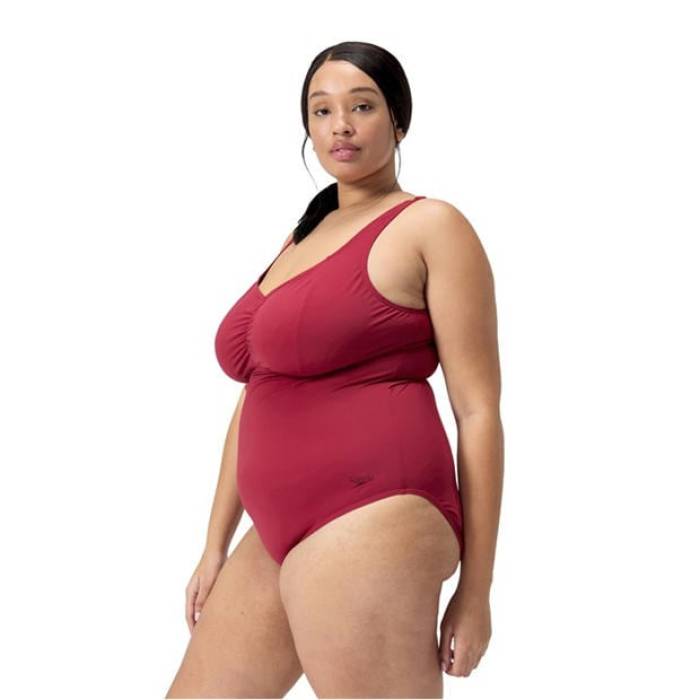 機敏さ Speedo 【 One Piece Swimsuit Women Red 】 水泳着 レディース Red 赤・赤いこと