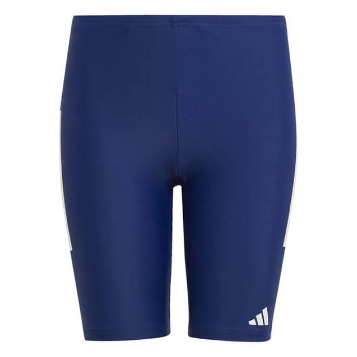 アディダス Adidas 【 Boys Fitness 3-Stripes Swim Jammer Kids Dark Blue/White 】 相応うネス お坊っちゃん キッズ 青碧 青碧 白いこと 白いこと
