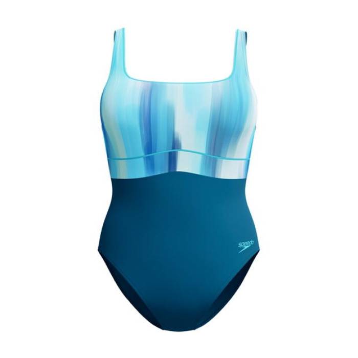 スピード Speedo 【 Womens Shaping Contoureclipse Printed 1 Pc Women Dark Teal 】 レディース レディース