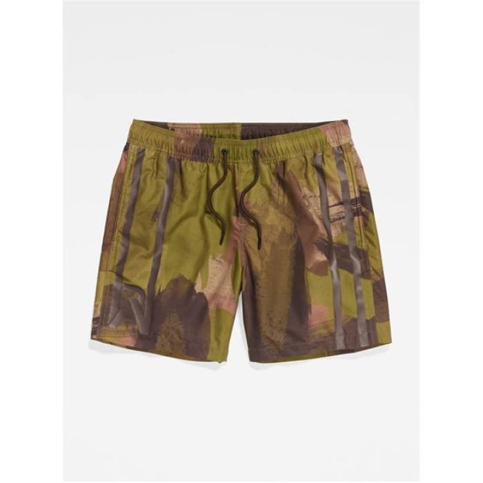 G Star 【 Men's Camo All Over Print Swim Shorts Men Safari Wc 】 メンズ カモ柄 ショーツ メンズ サファリ