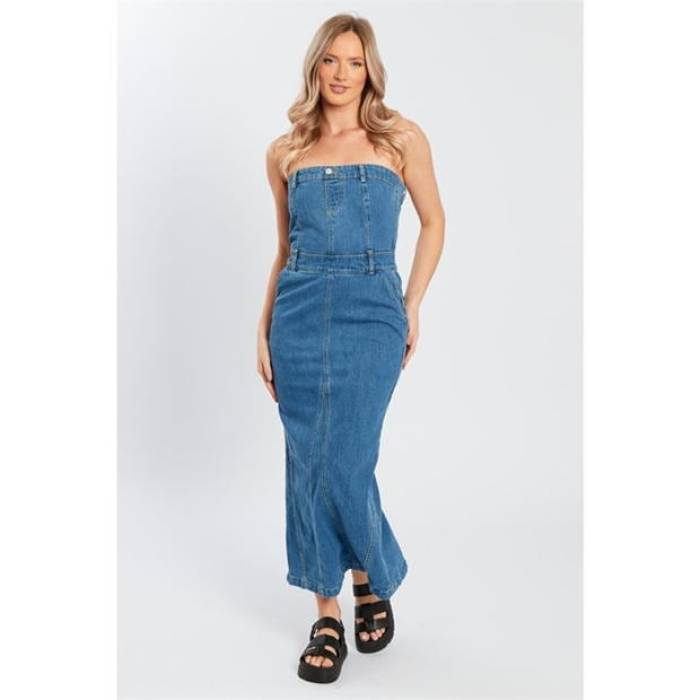 Influence 【 Bandu Maxi Dress Women Blue 】 ドレス レディース 青色 ブルー