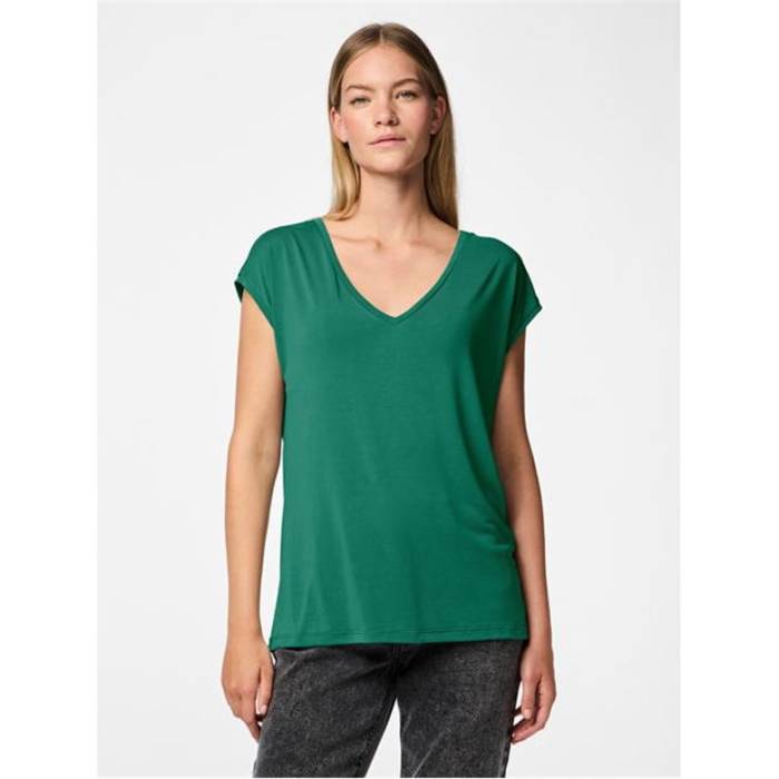 ピーシーズ Pieces 【 Regular Fit Knitted T-Shirt Women Pepper Green 】 プルオーバー レディース green 緑・緑であること