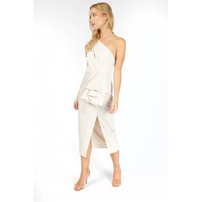 リトルミストレス Little Mistress 【 Maxi Dress Women Cream 】 マキシ御召しもの レディース 皮膚軟化剤
