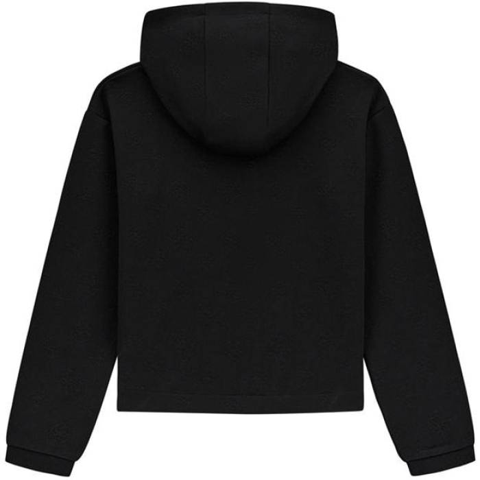 ゲス Guess 【 Kids\u0027 Logo Hoodie Kids Peony Blk Fj8A 】 ロゴタイプ フーディー パーカー お坊っちゃん キッズ