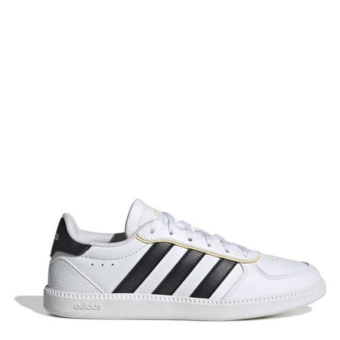 アディダス Adidas 【 Breaknet Sleek Shoes Juniors Kids White/Black 】 シューズ 運動靴 ジュニア キッズ 白色 ホワイト 黒色 ブラック