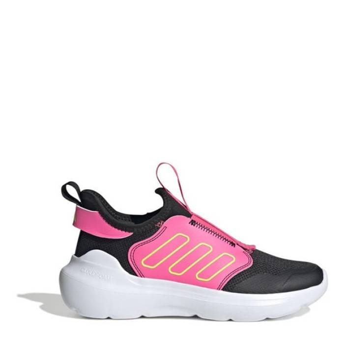アディダス Adidas 【 Tensaur Comfort Runners Juniors Kids Black/Pink 】 ジュニア キッズ 黒色 ブラック pink ピンク｜スニケス