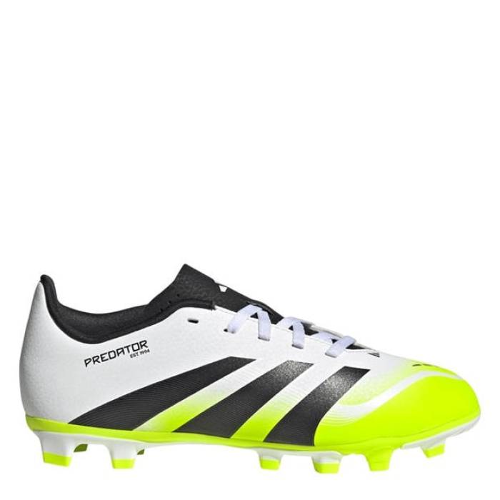 アディダス Adidas 【 Predator 4 Juniors Firm Ground Football Boots Kids White/Blk/Lemon 】 プレデター フットボール ブーツ ジュニア キッズ 白色 ホワイト