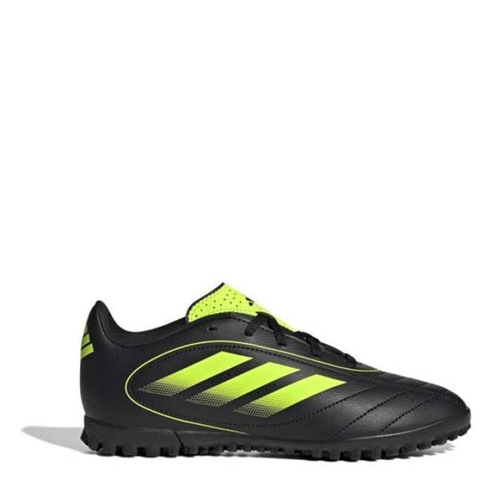 アディダス Adidas 【 Goletto Juniors Astro Turf Football Boots Kids Black/Lemon 】 ターフ フットボール ブーツ ジュニア キッズ 黒色 ブラック