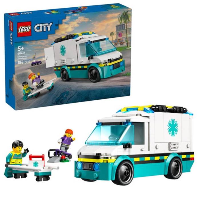 レゴ Lego 【 City 60451 Emergency Ambulance Toy Vehicle Set Unisex City Vehicles 】 シティ ユニ一発やる シティ