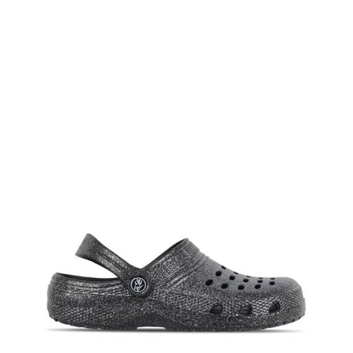 Hot Tuna 【 Cloggs Ladies Women Black Glitter 】 レディース 黒色 ブラック
