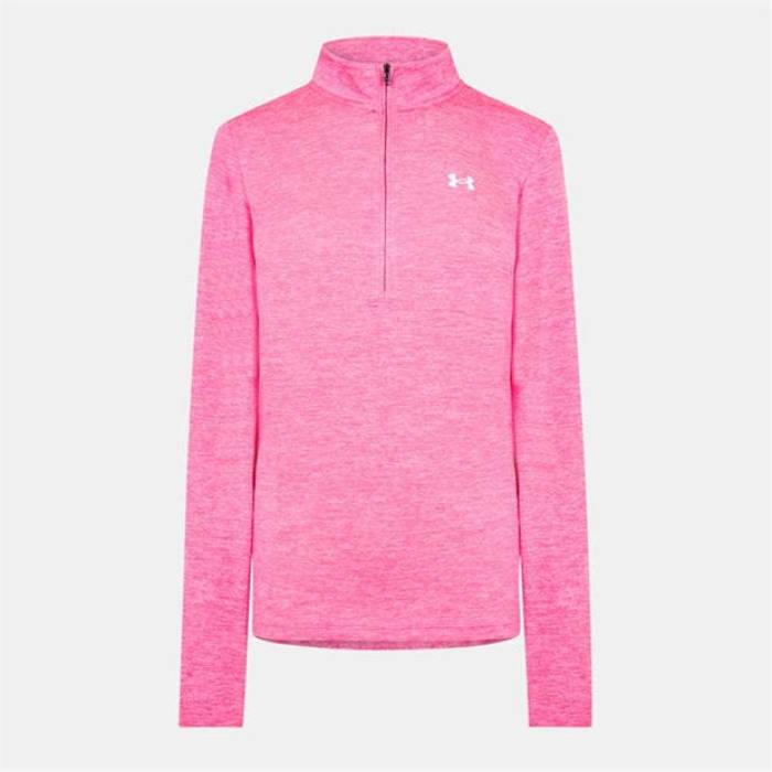 アンダーアーマー Under Armour 【 Armour Tech Half Zip Top Womens Women Rebel Pink 】 テック 二分の一 レディース レディース 気泡管水準器 pink サクラ色