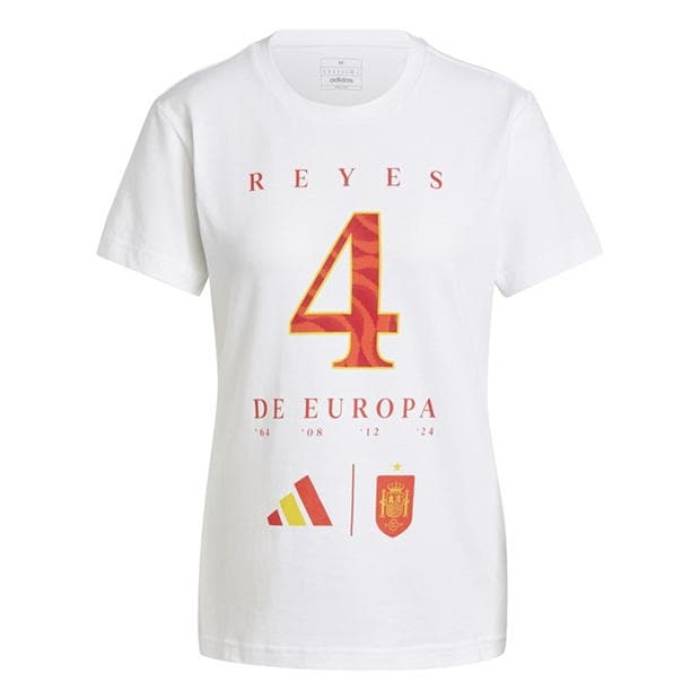 アディダス Adidas 【 Spain Euro Winners T-Shirt Womens Women White 】 ティーシャツ レディース レディース 白いこと 白いこと