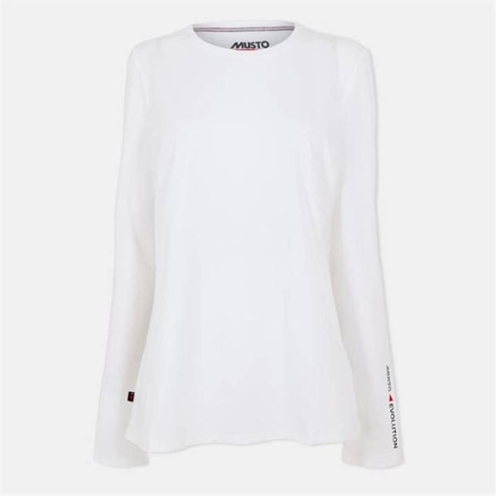 Musto 【 Evo Sunblock Long-Sleeve Performance Gym Top Women White 】 パフォーマンス レディース 白色 ホワイト