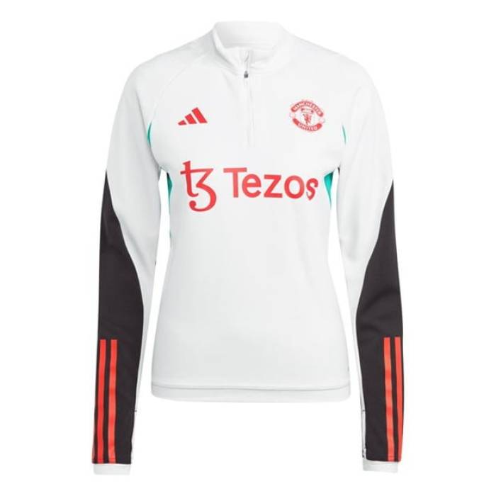 アディダス Adidas 【 Manchester United Training Top 2023 2024 Womens Women Core White 】 ユナイテッド 形づくる レディース レディース 中核グループ 白いこと 白いこと