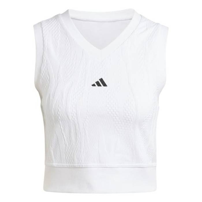 アディダス Adidas 【 Tennis Pro Aeroready Crop Top Womens Women White 】 テニス プロ Crop クロップ レディース レディース 白色 ホワイト