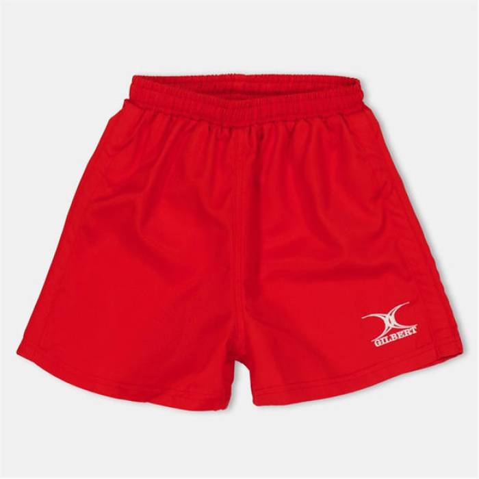 Gilbert 【 Kids\u0027 Rugby Shorts Kids Red 】 ラガー さる股引き お坊っちゃん キッズ Red 赤・赤いこと