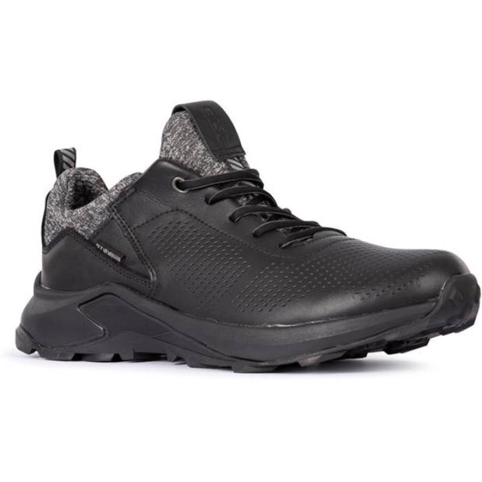 Dlx 【 Trespass Cole Waterproof Trekking Shoes Men Black 】 シューズ 運動靴 メンズ 黒色 ブラック