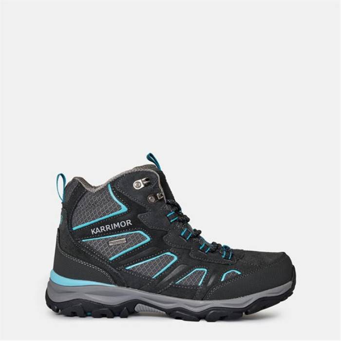 Karrimor 【 Mount Waterproof Walking Boots Womens Women Grey/Blue 】 ブーツ レディース レディース 薄墨色 薄墨色 青み 青色