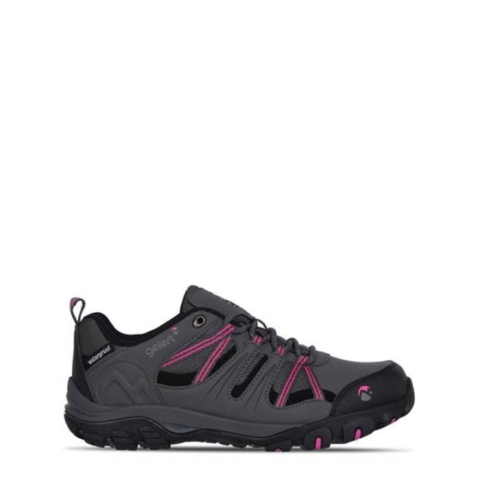 Gelert 【 Horizon Low Wp Walking Shoe Womens Women Charcoal 】 レディース レディース 濃灰色
