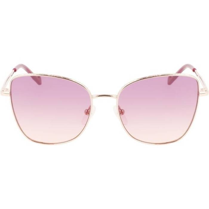 リュー・ジョー Liu Jo 【 Rectangle Sunglasses Women Rose Gold 】 サングラス レディース Rose ローズ ゴールド|スニケス