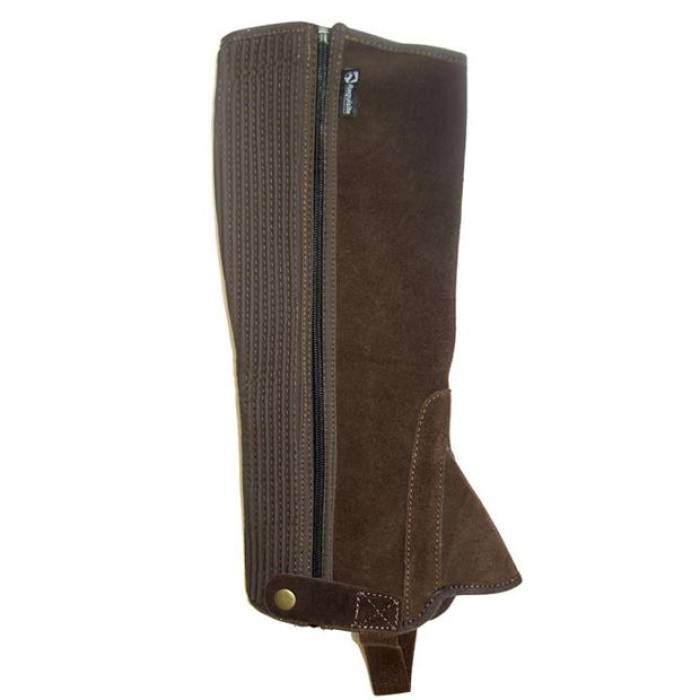Requisite 【 Childrens Suede Half Chaps Unisex Brown 】 スエード・スウェード 二分の一 ユニ一発やる 赤銅色 赤銅色