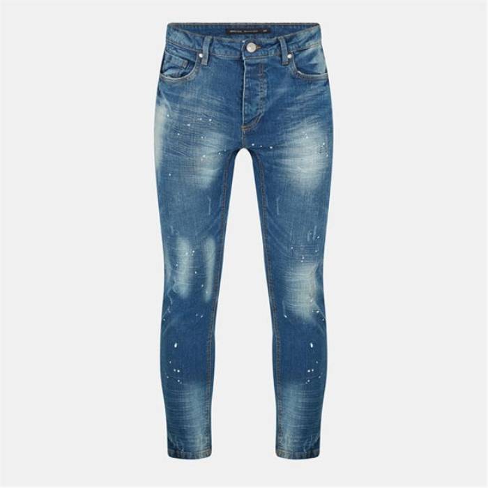 ブレイブソウル Brave Soul 【 Splat Skinny Jean Men Blue 】 スキニー メンズ 青色 ブルー|スニケス
