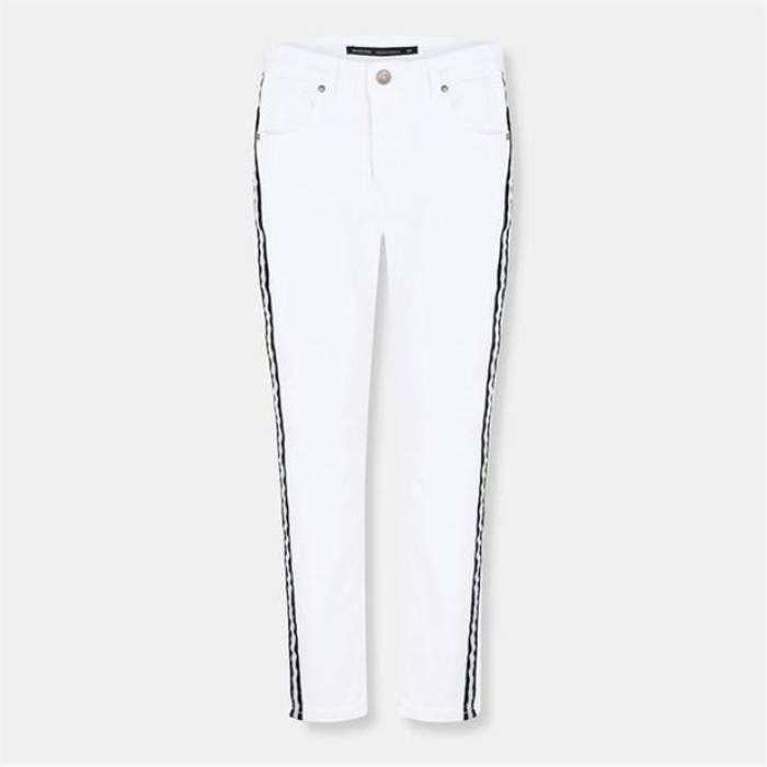 ブレイブソウル Brave Soul 【 Fit Jeans With Contrast Side Seam Tape Detail Men White 】 ジーンズ メンズ 白色 ホワイト