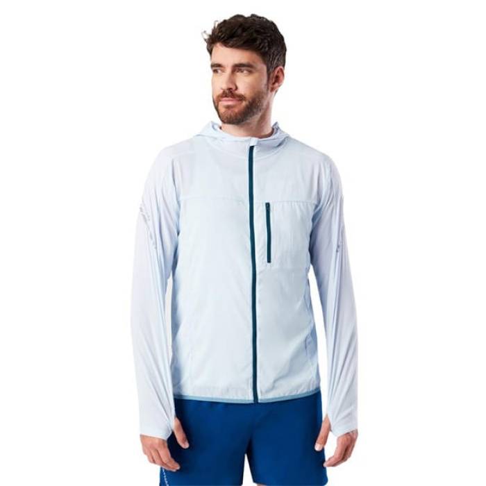 ネイサン Nathan 【 Performance Running Jacket Men Sky Blue 】 パフォーマンス Jacket ジャケット メンズ スカイ 青色 ブルー