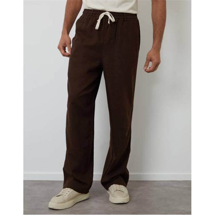 Threadbare 【 Straight Leg Trousers Men Chocolate 】 メンズ