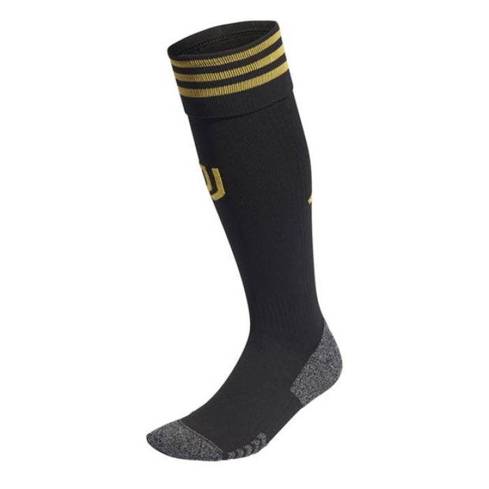 アディダス Adidas 【 Juventus 2023 2024 Home Kit Football Socks Mens Unisex Black/Bold Gold 】 蹴球 靴下・ソックス メンズ ユニ一発やる 黒いこと 黒いこと ゴールド