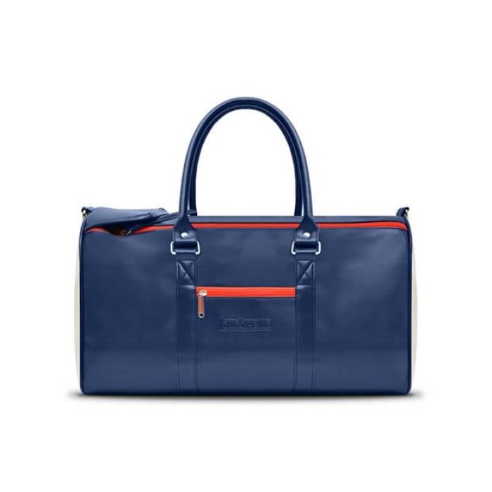ランブレッタ Lambretta 【 Retro Bag Sn00 Unisex Navy/White 】 レトロ バッグ ユニセックス 紺色 ネイビー 白色 ホワイト