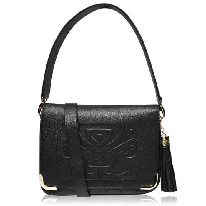 Biba 【 Leather Gretal Cross Body Bag Women Black 】 なめし革 御徒面子 レディース 黒いこと 黒いこと