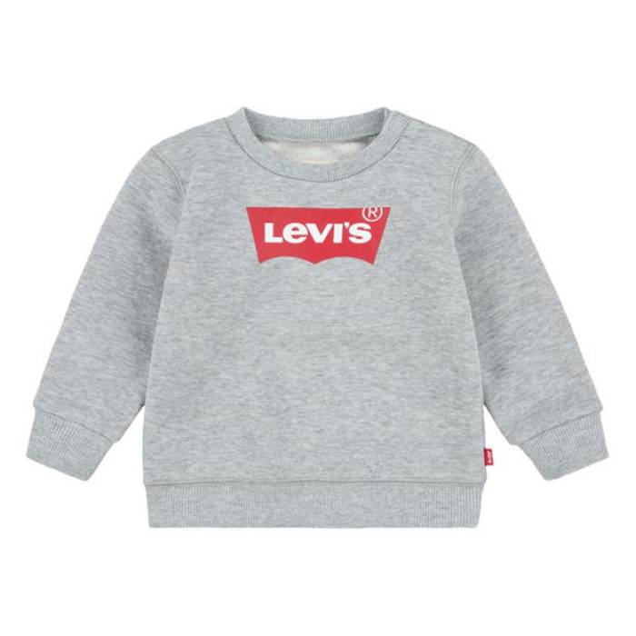 リーヴァイズジーンズ Levis 【 1St Batwing Logo Sweatshirt Babies Unisex Grey C87 】 ロゴタイプ 汗水 調教師 ユニ一発やる 薄墨色 薄墨色