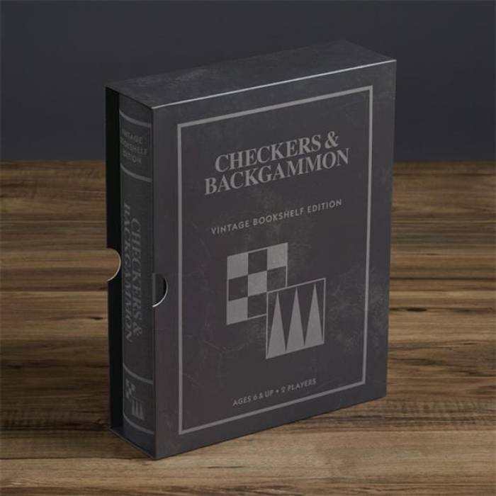 Hasbro 【 Checkers \u0026 Backgammon Vintage Bookshelf Edition Unisex Vint Bshelf 】 vintage ビンテージ・ヴィンテージ ユニ一発やる