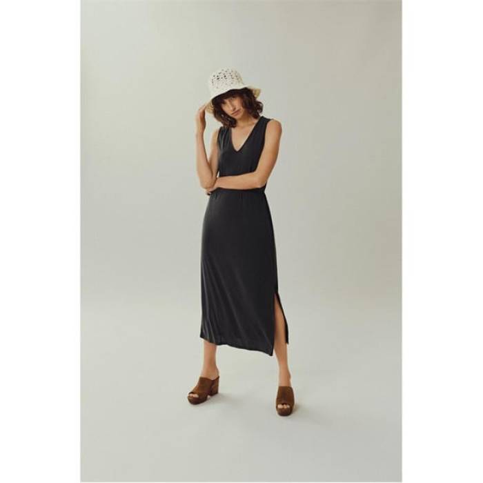 離宮 Vila 【 Women\u0027s Modola Midi Jersey Dress Women Black 】 レディース プルオーバー 御召しもの レディース 黒いこと 黒いこと