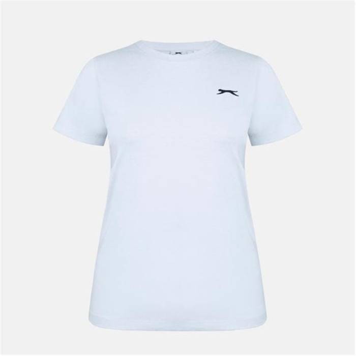 Slazenger 【 Neck Tee Womens Women White 】 ティーシャツ レディース レディース 白いこと 白いこと