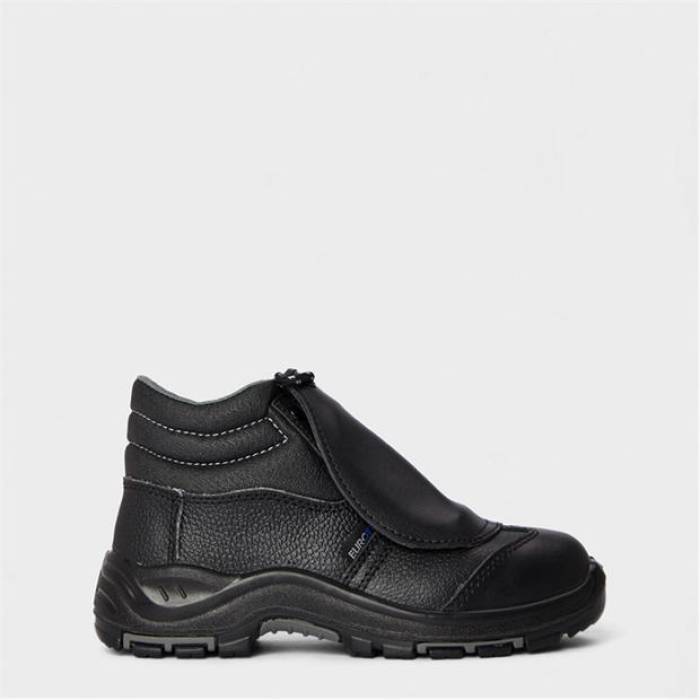Eurotec 【 Unisex Kids\u0027 Safety Steel Toe Cap Boot Kids Black 】 Steel スチール写真 旗がしら 鳥打ち帽 ブーツ お坊っちゃん キッズ 黒いこと 黒いこと