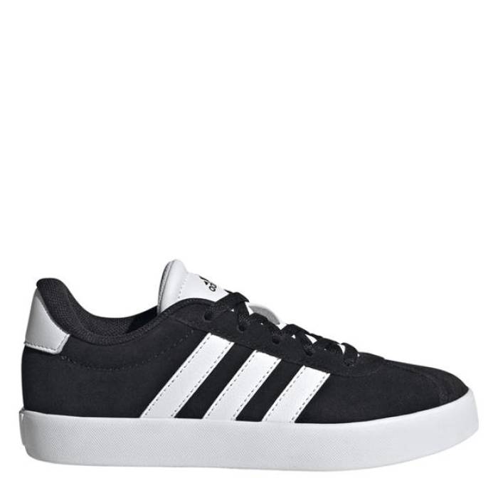 アディダス Adidas 【 Vl Court 3.0 Shoes Junior Boys Kids Black/White 】 コート シューズ 運動靴 ジュニア キッズ 黒色 ブラック 白色 ホワイト