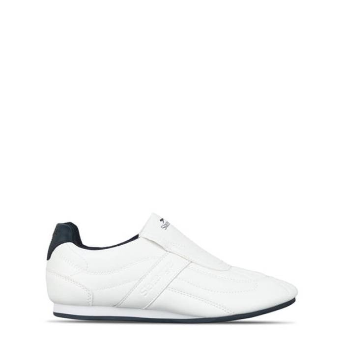 Slazenger 【 Warrior Trainer Junior Kids White/Navy 】 ウォリアー トレーナー ジュニア キッズ 白色 ホワイト 紺色 ネイビー