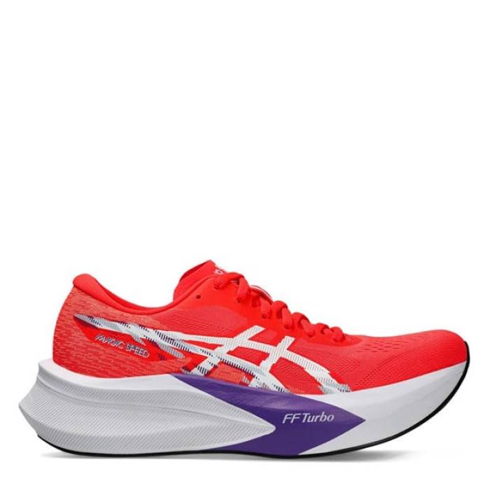アシックス Asics 【 Magic Speed 4 Trainers Womens Women Flash Red 】 神通力 Speed 素早さ シューズ スニーカー レディース レディース Red 赤・赤いこと